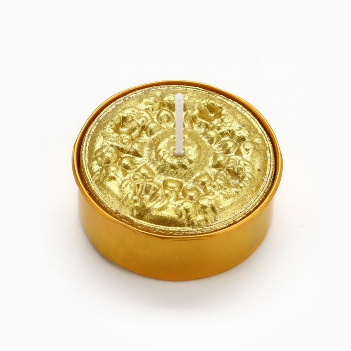 Новогодняя свеча чайная &laquo;Новый год: Праздничная&raquo;, d = 4 см, МИКС