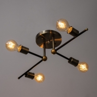 Люстра 2250/4 E27 40Вт черно-бронзовый 60х40х24 см BayerLux