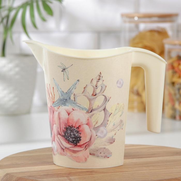 Кувшин &laquo;Деко. Маки&raquo;, пластиковый,1 л