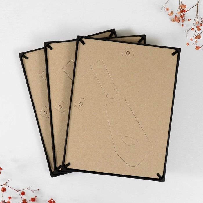 Набор фоторамок пластик L-3 15х21 см ( 3 шт.), чёрный