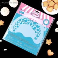 Трафарет кондитерский для украшения выпечки, 2 шт, 23&times;23 см