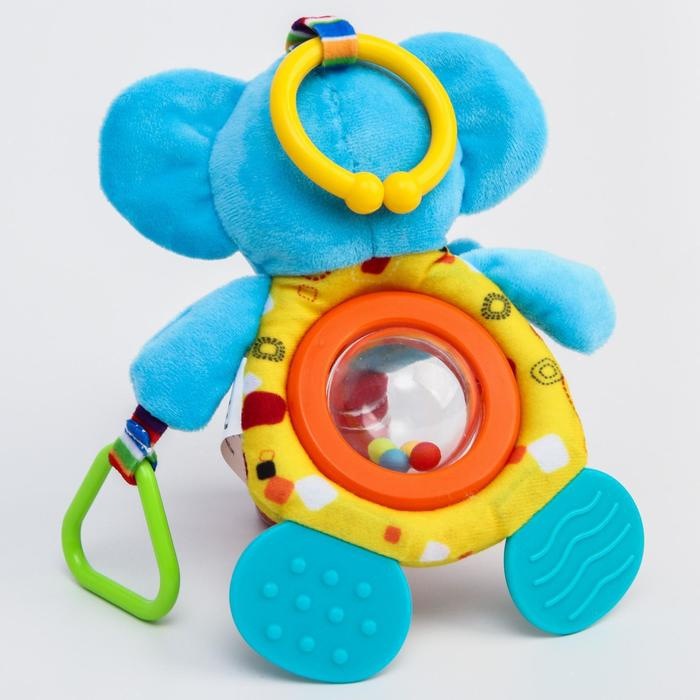 Подвеска - погремушка &laquo;Тигр&raquo;, с прорезывателем, на кроватку, коляску, Крошка Я