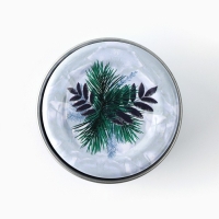 Свеча новогодняя в железной банке &laquo;Новый год: Змейки&laquo;Новый год: аромат сирень, 4.8 см