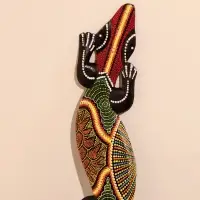 Панно декоративное "Ящерица геккон" 78х13х1,5 см МИКС