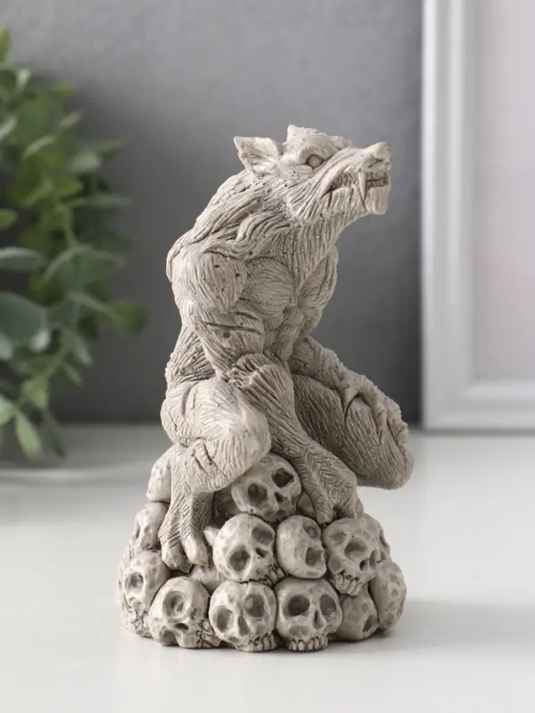 Фигура &laquo;Оборотень&raquo;, 12&times;7.5&times;7.5 см, серая