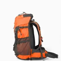 Рюкзак тур 65+5л, 30*20*53, отдел на шнурке, 5нар+2вн кармана, цвет оранжевый