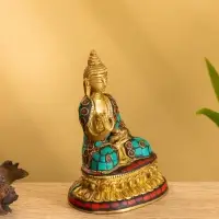 Сувенир "Будда" латунь 8х6х11,5 см