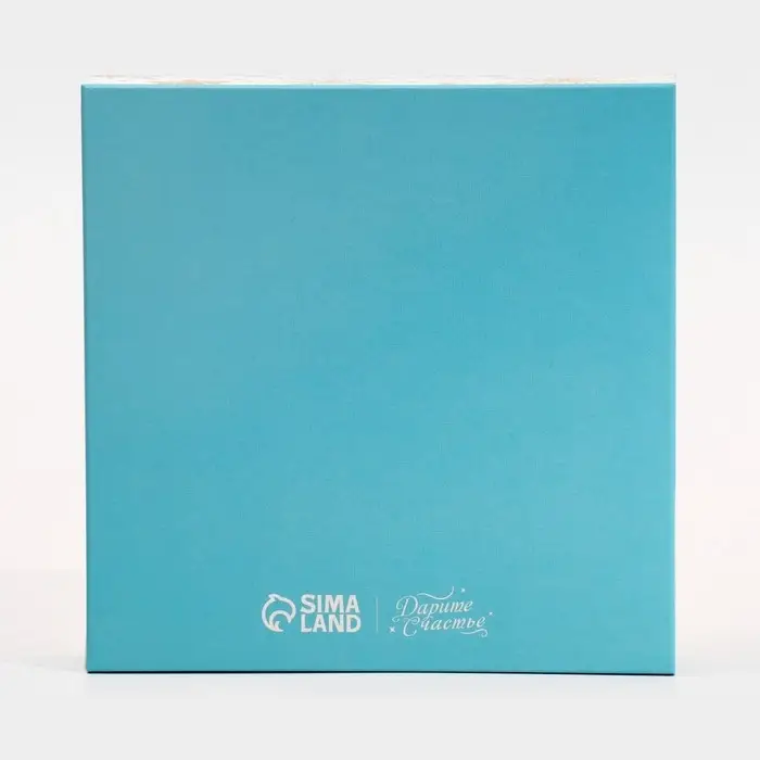 Коробка складная &laquo;Снежинки&raquo;, 14 х 14 х 3.5 см