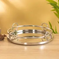 Поднос "Космо" 27х27х7 см, нерж. сталь