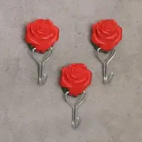 Крючок на липучке &laquo;Цветочек&raquo;, 3 шт, цвет МИКС