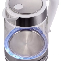 Чайник HYK-G3606 1,7л 2200Вт белый (стекло)