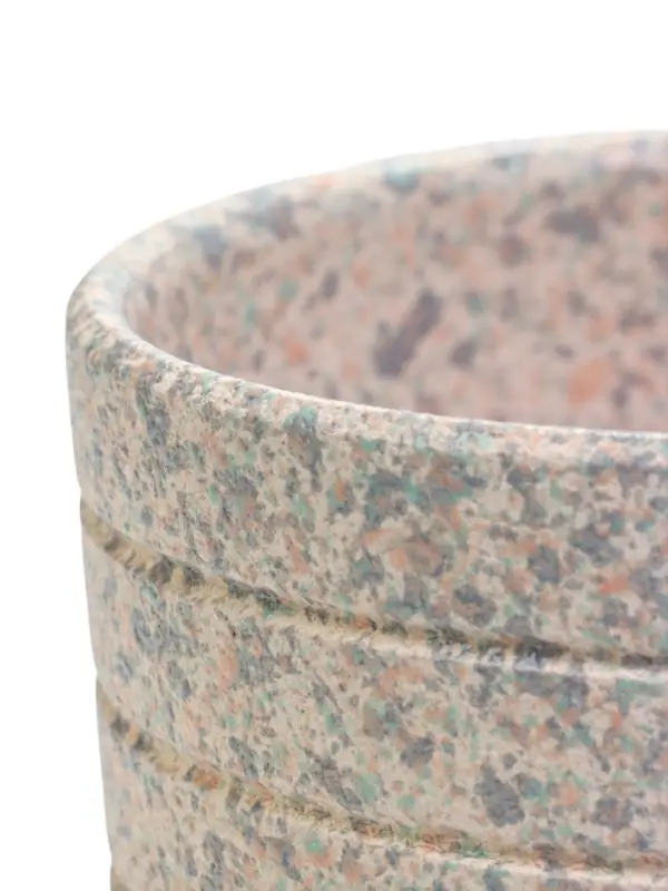 Горшок цветочный  с поддоном 0,8 л, белый керамика "Пряности" (М)