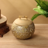 Банка для сыпучих продуктов 13х13х12 см, бамбук