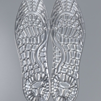 Стельки (полиэстер, силикон) на кл осн универс 41-46р-р 30см (пара) прозрач пак SS