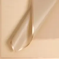 Пленка для цветов &laquo;Золотая полоса&raquo;, кремовый, 58&times;58 см