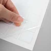 Стикеры эпоксидные прозрачные заготовки 3D 100 шт 2,5 x 2,5 см