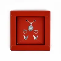 Коробка под бижутерию &laquo;Красная&raquo;, 7.5 х 7.5 х 3 см