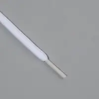 Шнурки для обуви, пара, круглые, d=5 мм, 90 см, белые