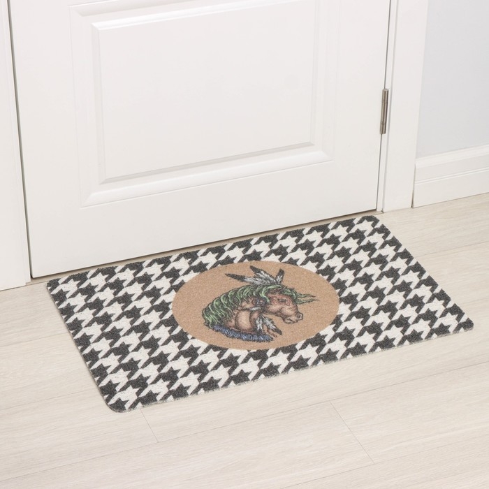 Коврик придверный Доляна &laquo;Айдахо&raquo;, 48&times;78 см