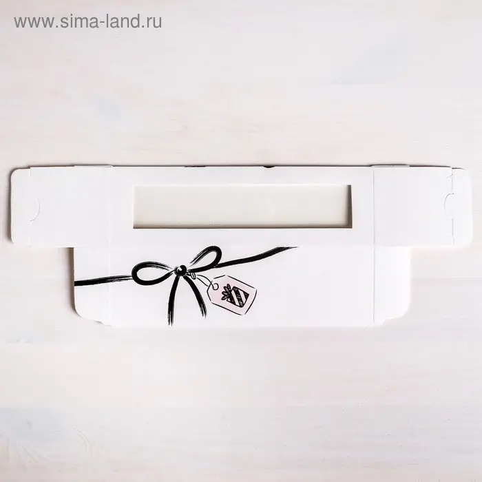 Коробка для макарун, кондитерская упаковка, &laquo;Тебе&raquo; 18 х 5.5 х 5.5 см