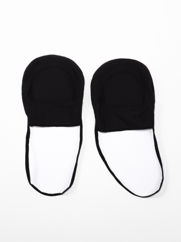 Полустельки (вискоза) универс р-р (пара) цв черный пак ОТ