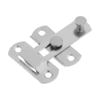 Шпингалет накладной ТУНДРА, прямой, 70 мм, цвет хром