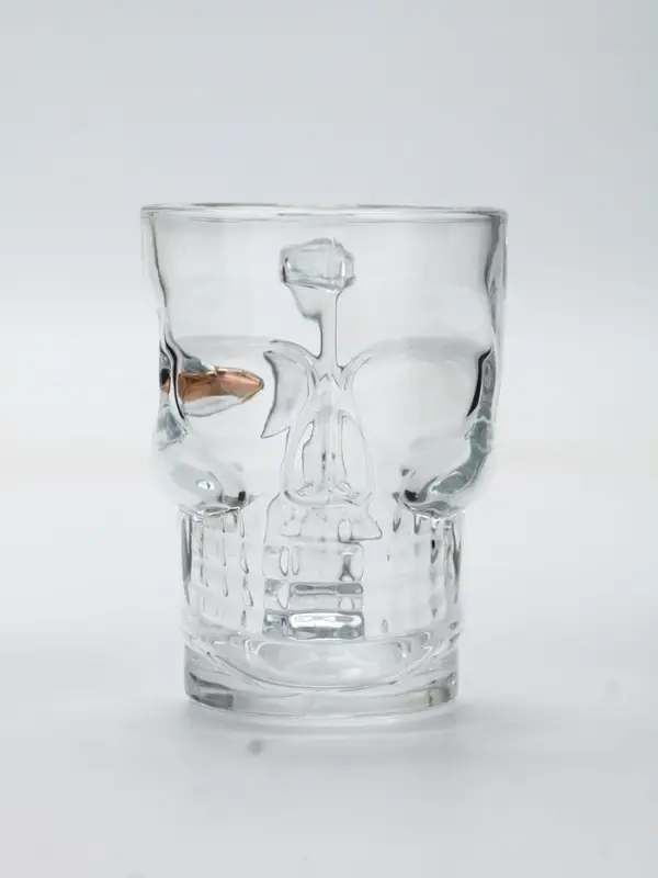 Кружка для пива "Череп" с пулей,  350 мл