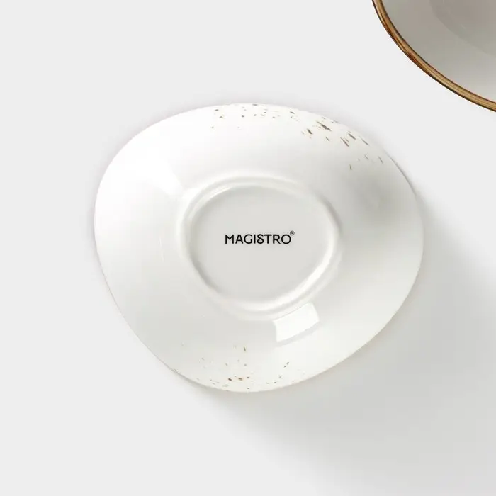 Салатники Magistro &laquo;Церера&raquo;, набор 2 шт., 15.3&times;13&times;5.5 см, фарфор, белые