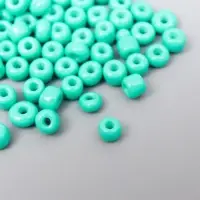 Бисер круглый 6/0 в бутылочке "Изумрудный" 20 гр