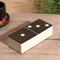 Настольная игра "Домино" 18,5х7,5х4 см, смола, дерево