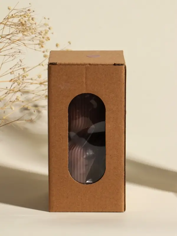 Свеча интерьерная "Греция" капучино 6х6х14 см