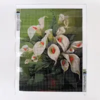 Алмазная вышивка полное заполнение "Каллы", 30*40 см, на холсте