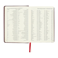 Ежедневник датированный 2024 A5 176 листов, deVENTE.Wild, твёрдая обложка из искусственной кожи, золотой срез, ляссе, кремовый блок 70 г/м2, бордовый