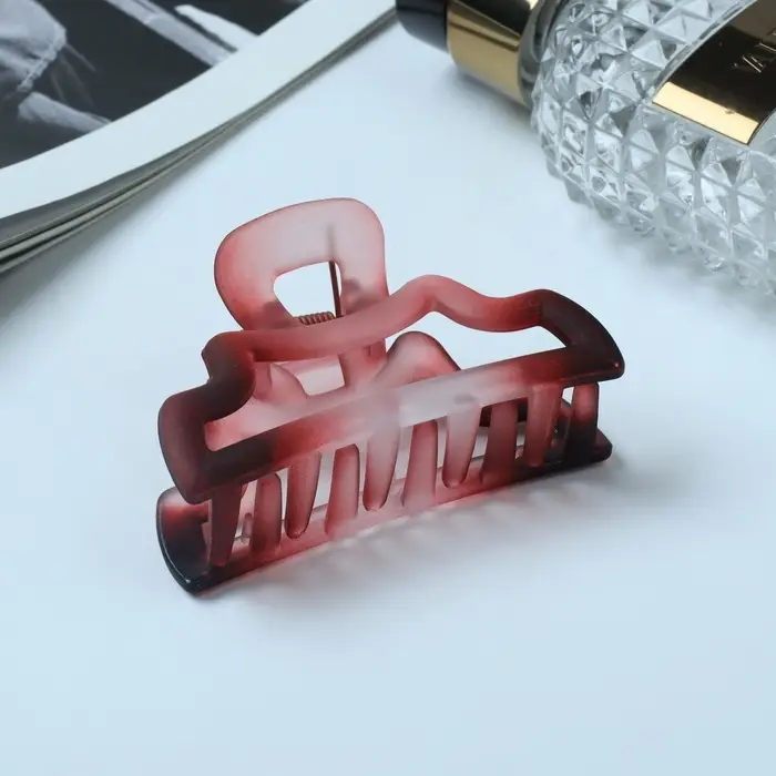 Крабик для волос &laquo;Кэнди&raquo;, матовый дуги, 7 см, МИКС