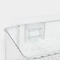 Полка для ванной настенная, цвет прозрачный