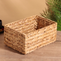 Корзина плетеная 31x21x14 см, водный гиацинт