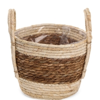 Набор кашпо "Инга" светло-бежевое, 20,5х25/25,5х28/27х33см