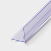 Ограничитель передний пластиковый с Т-профилем, 1000&times;32&times;30 мм, прозрачный