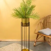 Кашпо на подставке "Хани" железо 18х18х89 см