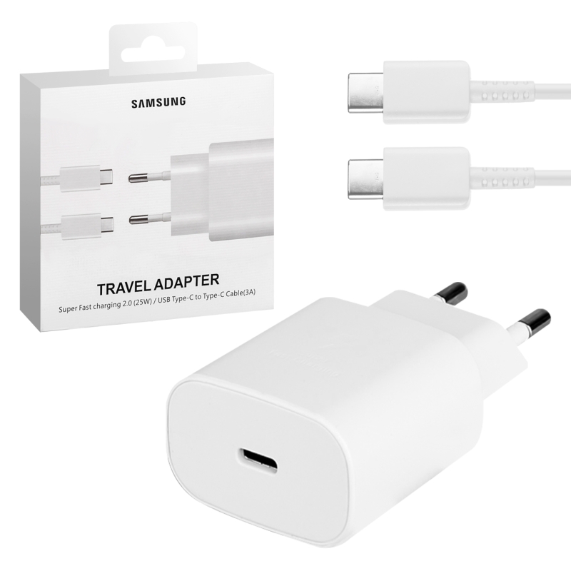СЗУ Type-C Samsung Note 10 Super PD Fast Charging Set  белое (120шт/кор)