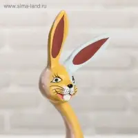 Сувенир дерево "Зайчики с морковкой" 13х5х30 см