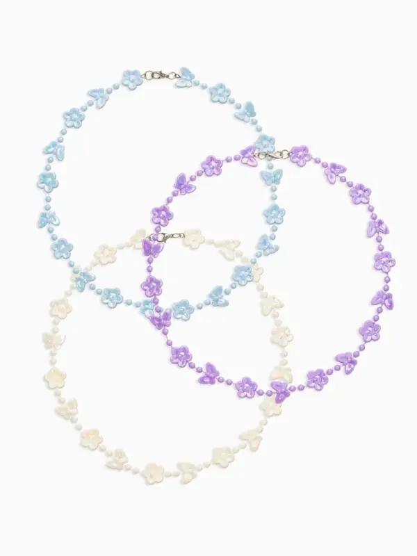 Бусы детские Выбражулька &laquo;Бабочки&raquo;, 40 см, цвет МИКС