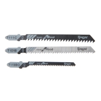 Набор пилок для лобзиков ТУНДРА, по дереву, прямой, фигурный и быстрый рез, HCS, 3 шт.