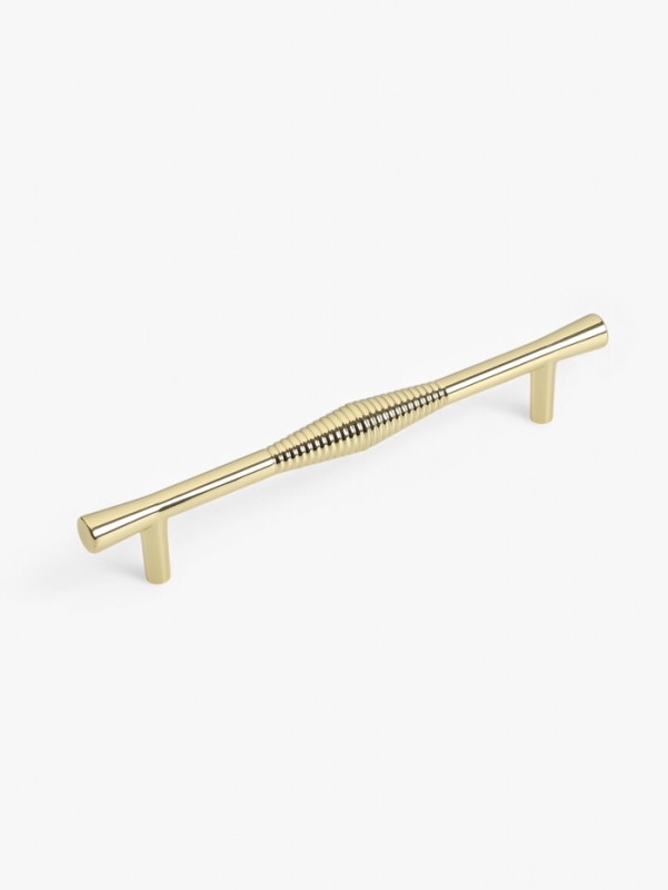 Ручка-скоба CAPPIO Лабиринт, цинк, м/о 128 мм, цвет золото