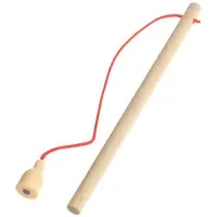 Детская деревянная пирамидка сортер с удочкой