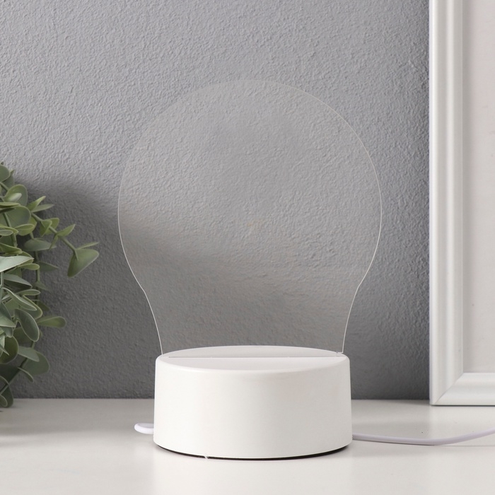 Светильник "Ничего не бойся!" маркер + протирка LED RGB от USB 10х13,5х18 см