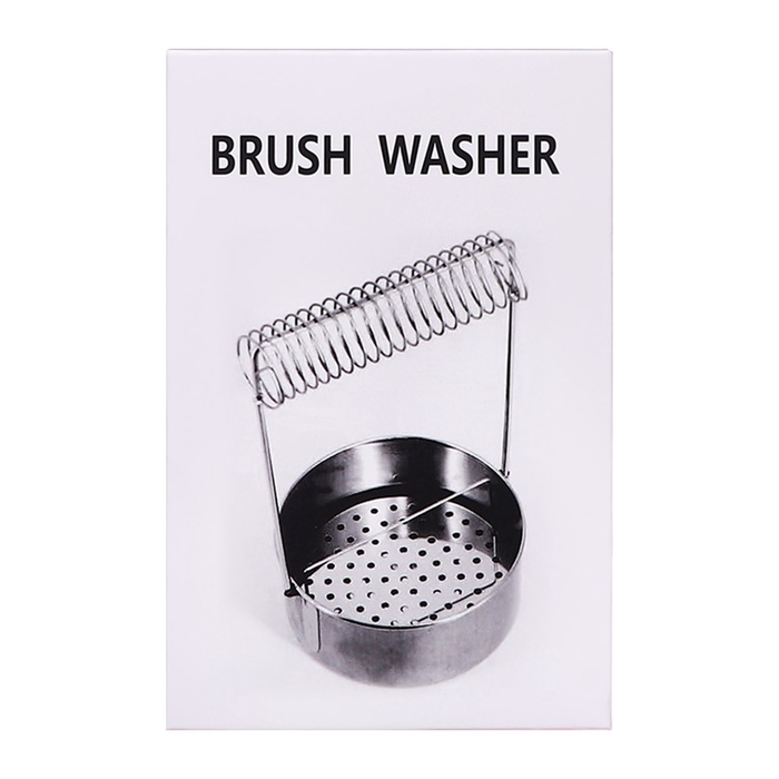 Кистемойка для художественных кистей, металлическая, с держателем, высота 4,9 см