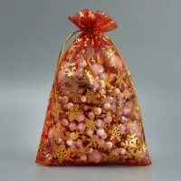 Мешочек подарочный органза &laquo;С Новым Годом!&raquo;, 16 х 24 см +/- 1.5 см