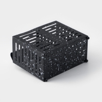 Сушилка для столовых приборов подвесная Доляна, 17,5&times;16,5&times;9 см, цвет чёрный