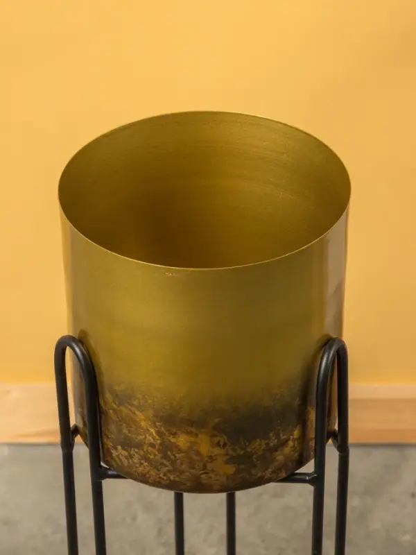 Кашпо на подставке "Хани" железо 18х18х89 см